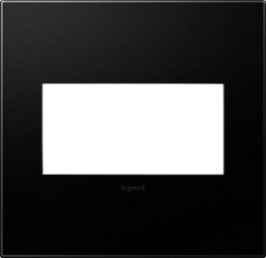 Legrand - AWP2GGR4 - Two-Gang Screwless Wall Plate with Microban - adorne - Graphite