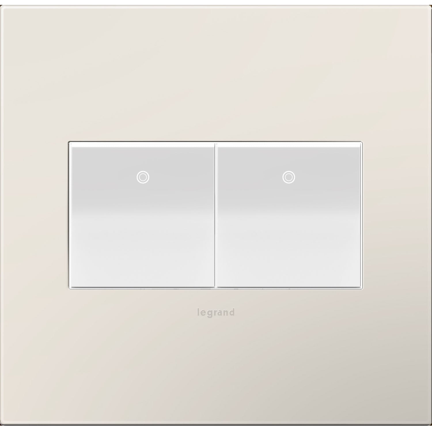 Legrand - AWP2GLA4 - Gang Wall Plate - Adorne - Satin Light Almond