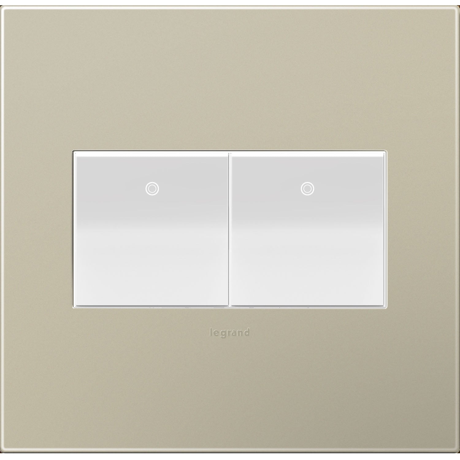 Legrand - AWP2GTM4 - Two-Gang Screwless Wall Plate - adorne - Titanium