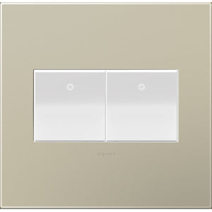 Legrand - AWP2GTM4 - Two-Gang Screwless Wall Plate - adorne - Titanium