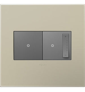 Legrand - AWP2GTM4 - Two-Gang Screwless Wall Plate - adorne - Titanium