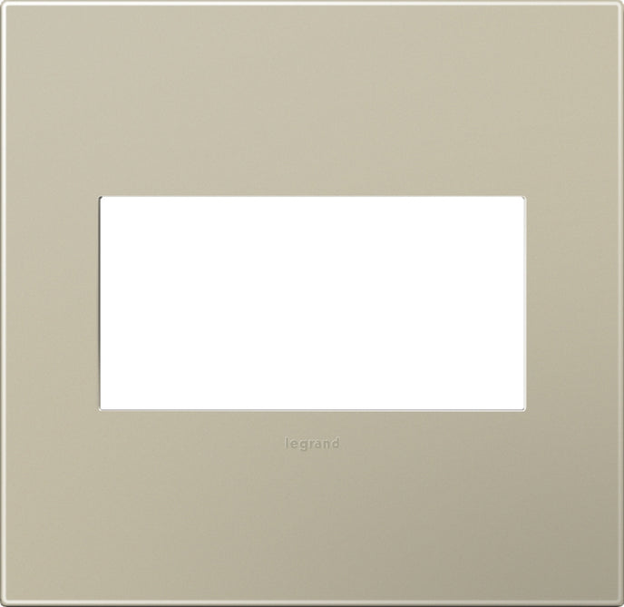 Legrand - AWP2GTM4 - Two-Gang Screwless Wall Plate - adorne - Titanium