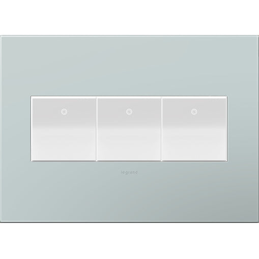 Legrand - AWP3GBL4 - Three-Gang Screwless Wall Plate - adorne - Pale Blue