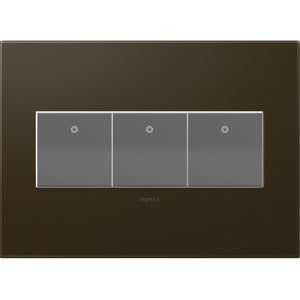 Legrand - AWP3GBR4 - Three-Gang Screwless Wall Plate - adorne - Bronze