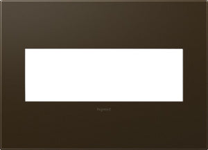 Legrand - AWP3GBR4 - Three-Gang Screwless Wall Plate - adorne - Bronze