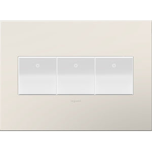 Legrand - AWP3GLA4 - Gang Wall Plate - Adorne - Satin Light Almond