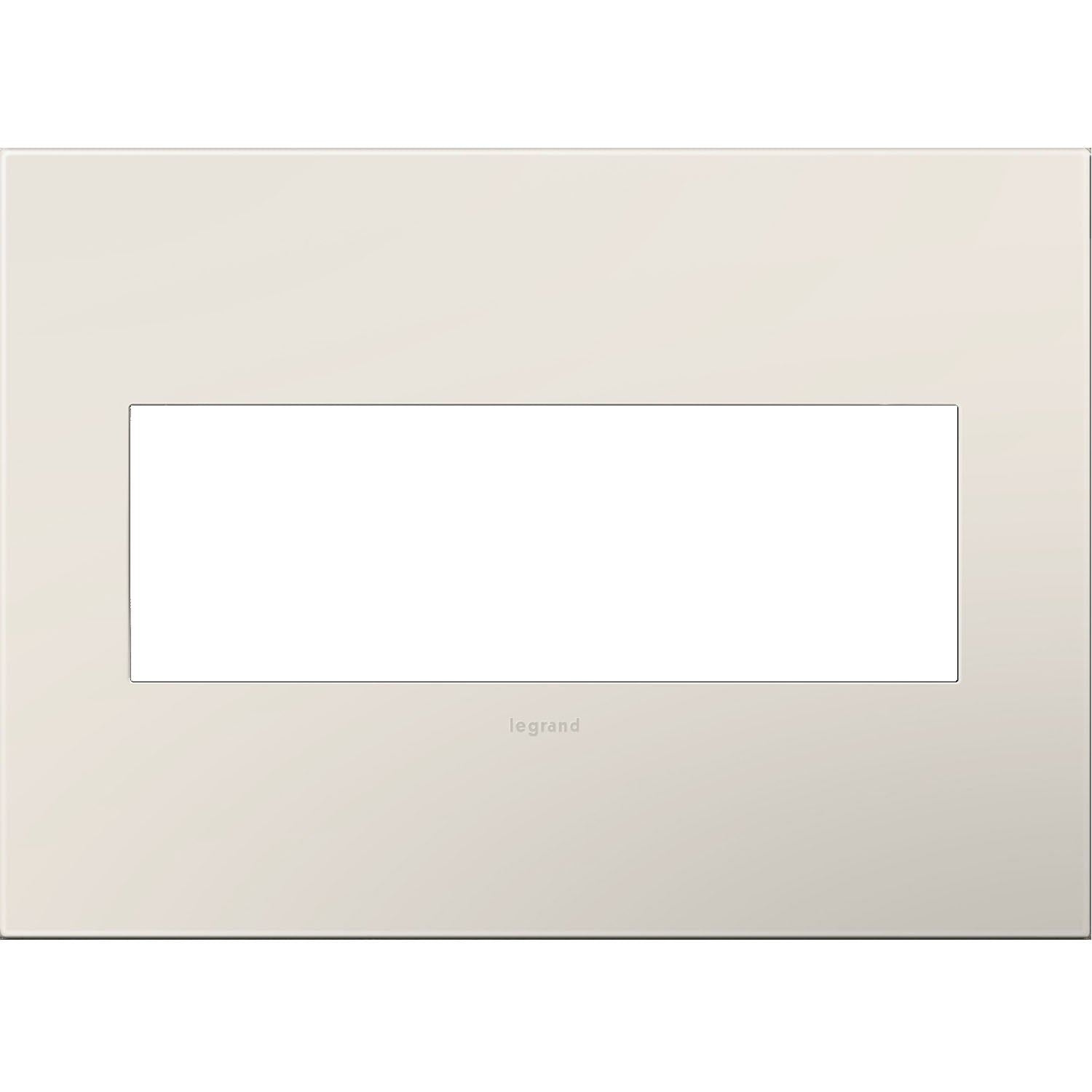 Legrand - AWP3GLA4 - Gang Wall Plate - Adorne - Satin Light Almond