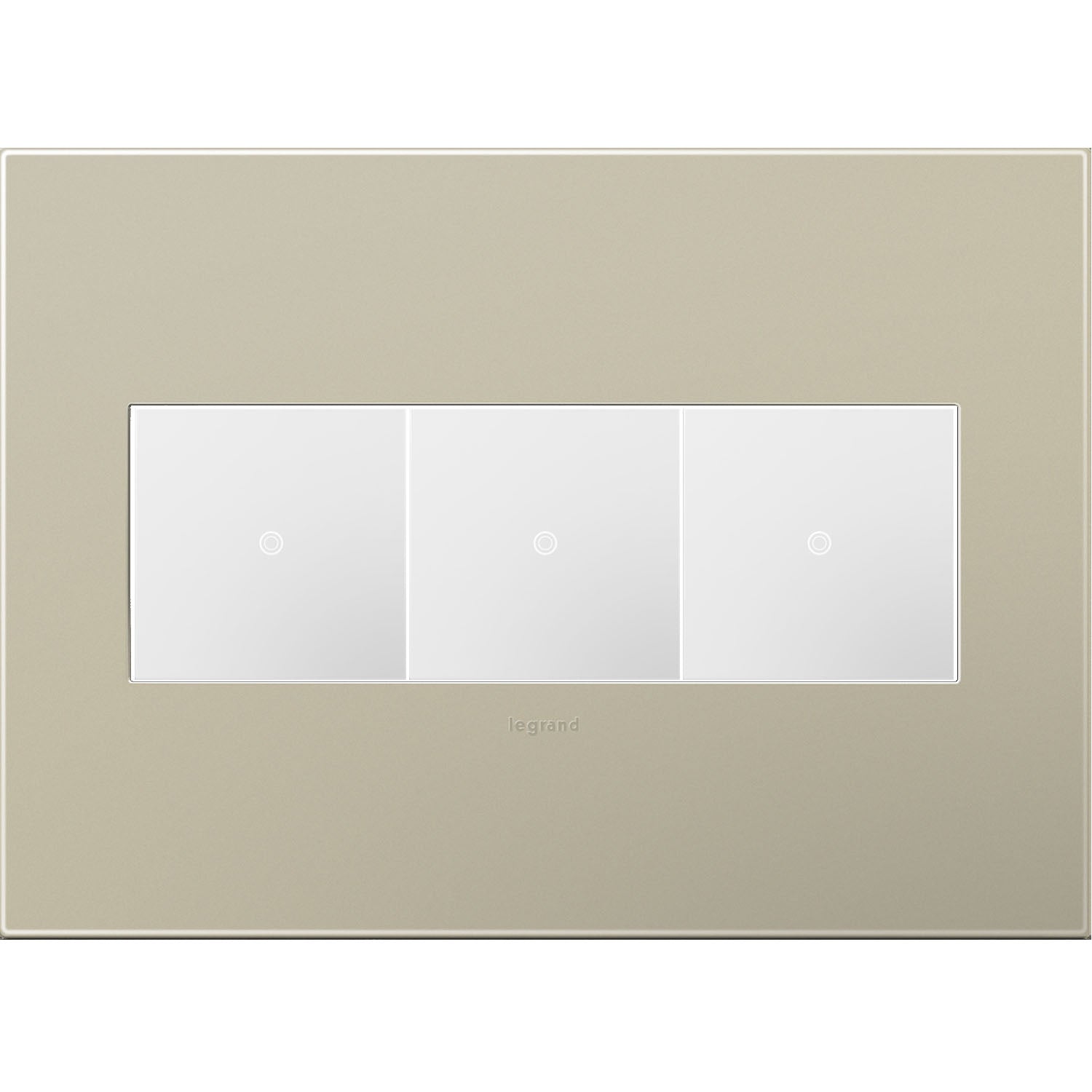 Legrand - AWP3GTM4 - Gang Wall Plate - Adorne - Titanium