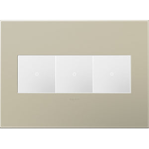 Legrand - AWP3GTM4 - Three-Gang Screwless Wall Plate - adorne - Titanium