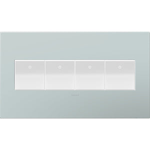 Legrand - AWP4GBL4 - Four-Gang Screwless Wall Plate - adorne - Pale Blue