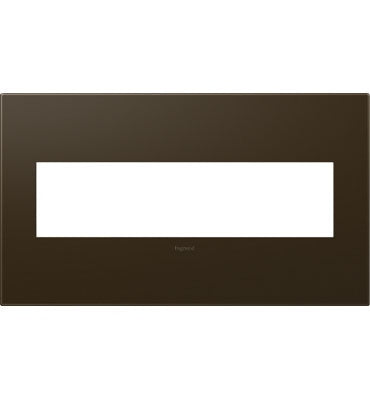 Legrand - AWP4GBR4 - Four-Gang Screwless Wall Plate - adorne - Bronze