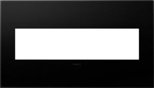 Legrand - AWP4GGR4 - Four-Gang Screwless Wall Plate with Microban - adorne - Graphite