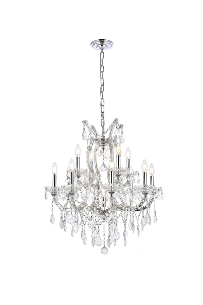 Elegant Lighting - 2800D27C/RC - 13 Light Chandelier - Maria Theresa - Chrome