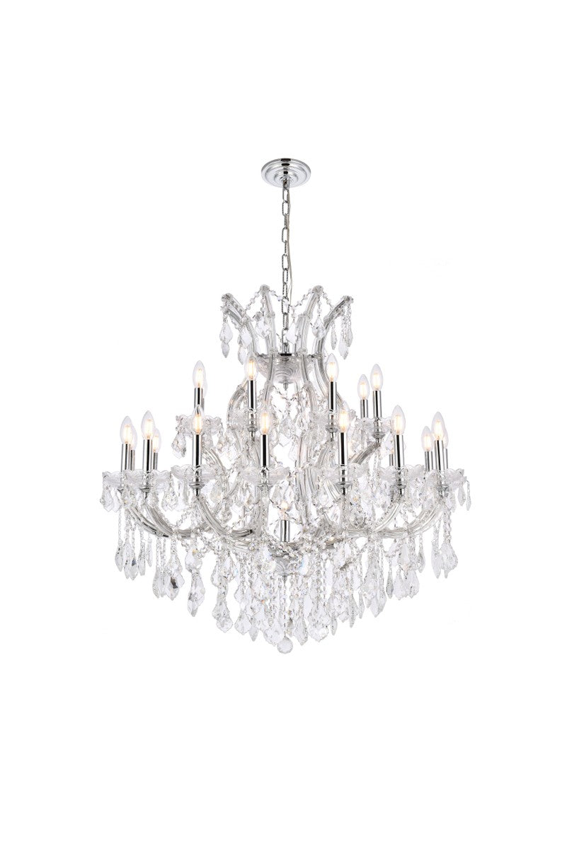 Elegant Lighting - 2800D36C/RC - 24 Light Chandelier - Maria Theresa - Chrome