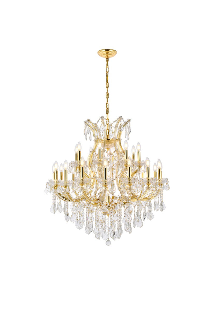 Elegant Lighting - 2800D36G/RC - 24 Light Chandelier - Maria Theresa - Gold