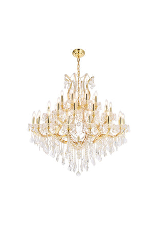 Elegant Lighting - 2800G44G/RC - 37 Light Chandelier - Maria Theresa - Gold