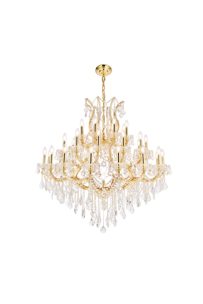 Elegant Lighting - 2800G44G/RC - 37 Light Chandelier - Maria Theresa - Gold