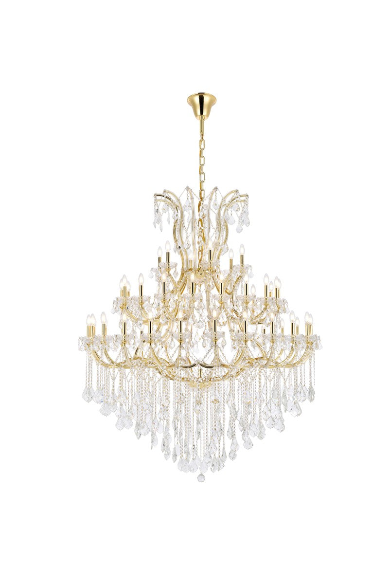 Elegant Lighting - 2800G60G/RC - 49 Light Chandelier - Maria Theresa - Gold