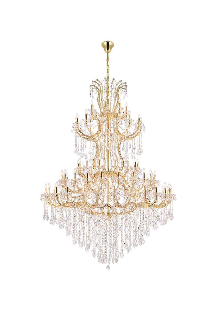 Elegant Lighting - 2800G96G/RC - 85 Light Chandelier - Maria Theresa - Gold