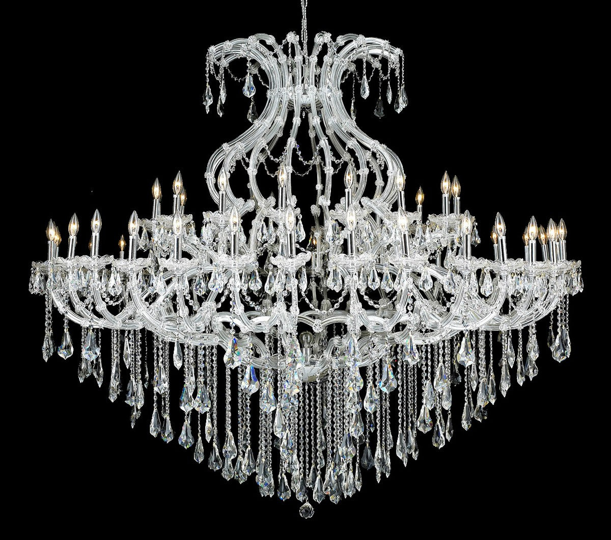 Elegant Lighting - 2801G72C/RC - 49 Light Chandelier - Maria Theresa - Chrome