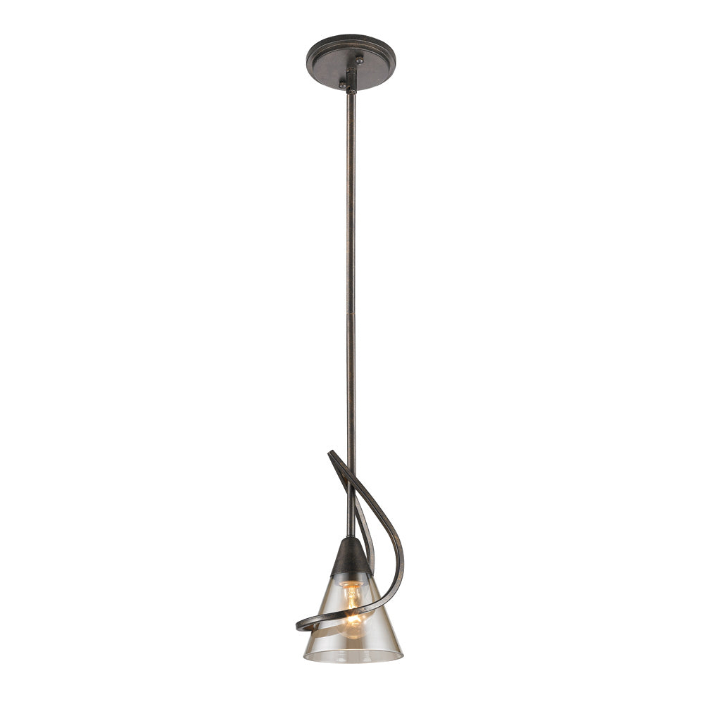 Golden - 1648-M1L BUS - One Light Mini Pendant - Olympia - Burnt Sienna