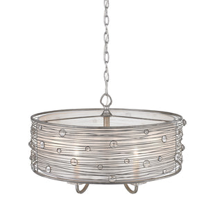 Golden - 1993-5 PS - Five Light Chandelier - Joia - Peruvian Silver