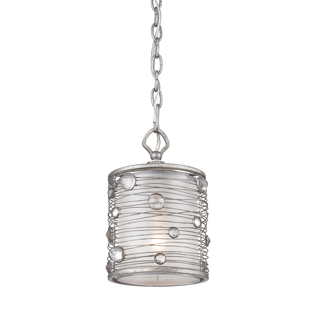 Golden - 1993-M1L PS - One Light Mini Pendant - Joia - Peruvian Silver