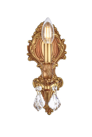 Elegant Lighting - 9601W5FG/RC - One Light Wall Sconce - Monarch - French Gold