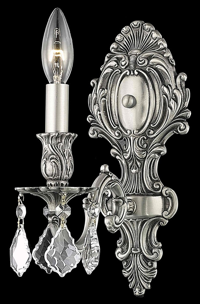 Elegant Lighting - 9601W5PW/RC - One Light Wall Sconce - Monarch - Pewter