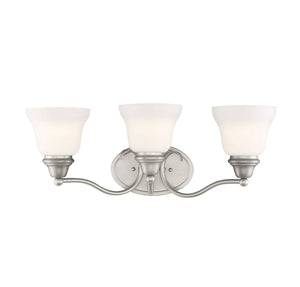 Savoy House - 8-6837-3-69 - Three Light Bath Bar - Yates - Pewter