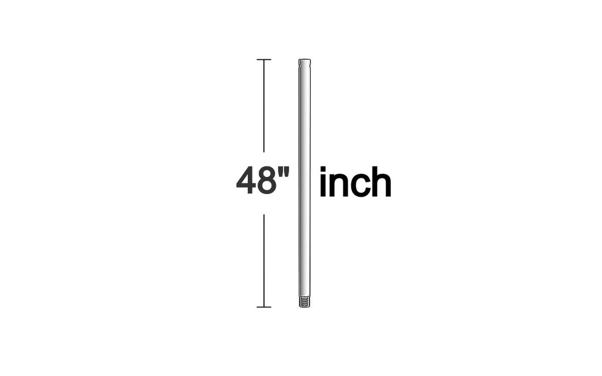 Visual Comfort Fan - DR48PN - Downrod - Universal - Polished Nickel