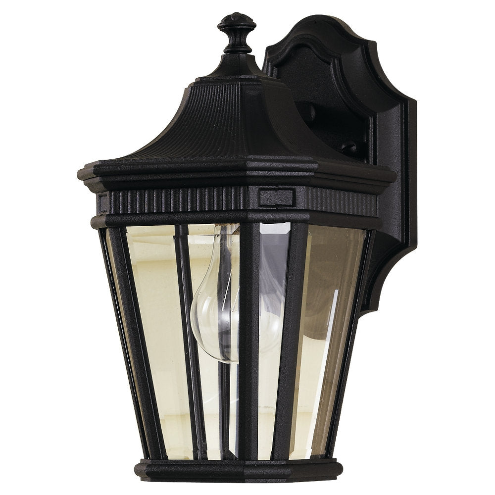 Generation Lighting. - OL5400BK - One Light Outdoor Wall Lantern - Cotswold Lane - Black