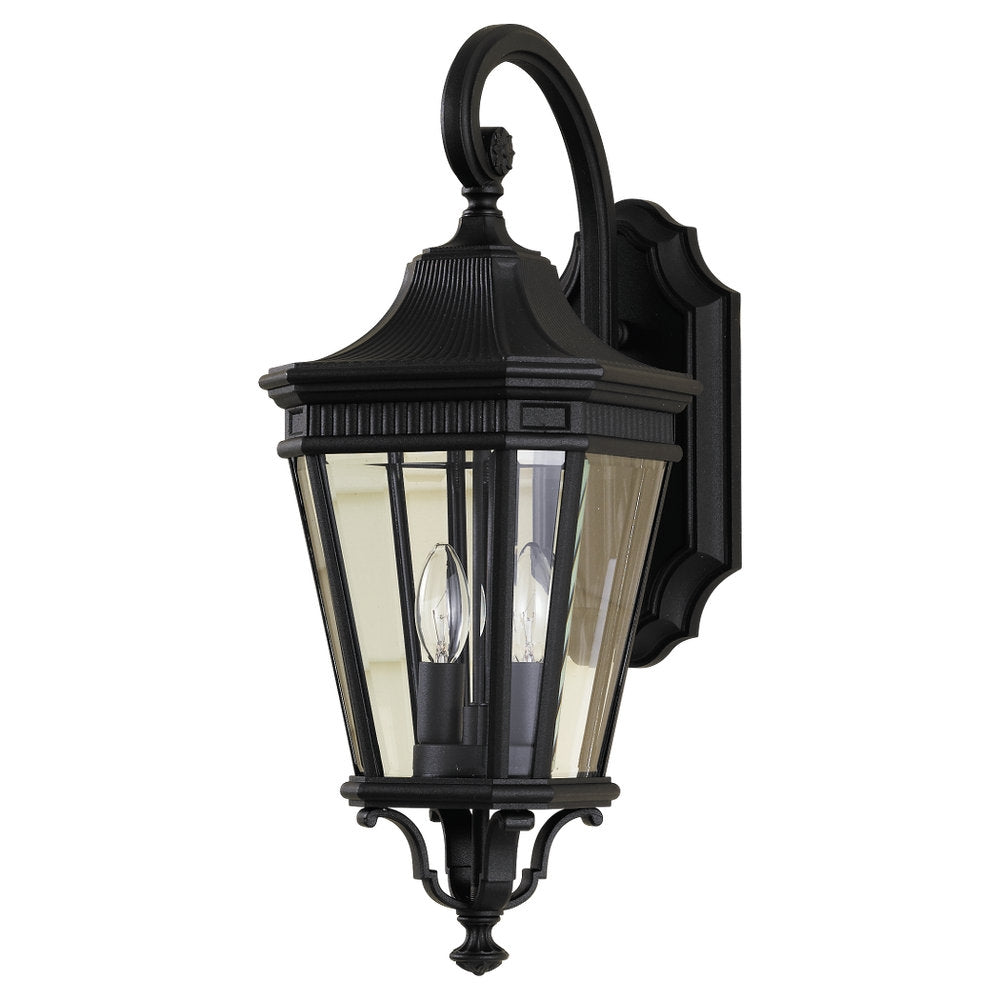 Generation Lighting. - OL5401BK - Two Light Outdoor Fixture - Cotswold Lane - Black