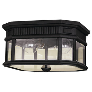 Generation Lighting. - OL5413BK - Two Light Outdoor Fixture - Cotswold Lane - Black