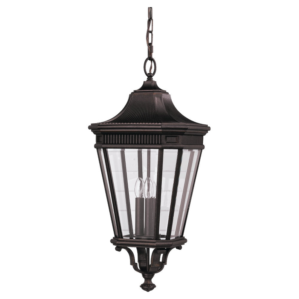 Generation Lighting. - OL5412GBZ - Three Light Outdoor Fixture - Cotswold Lane - Grecian Bronze