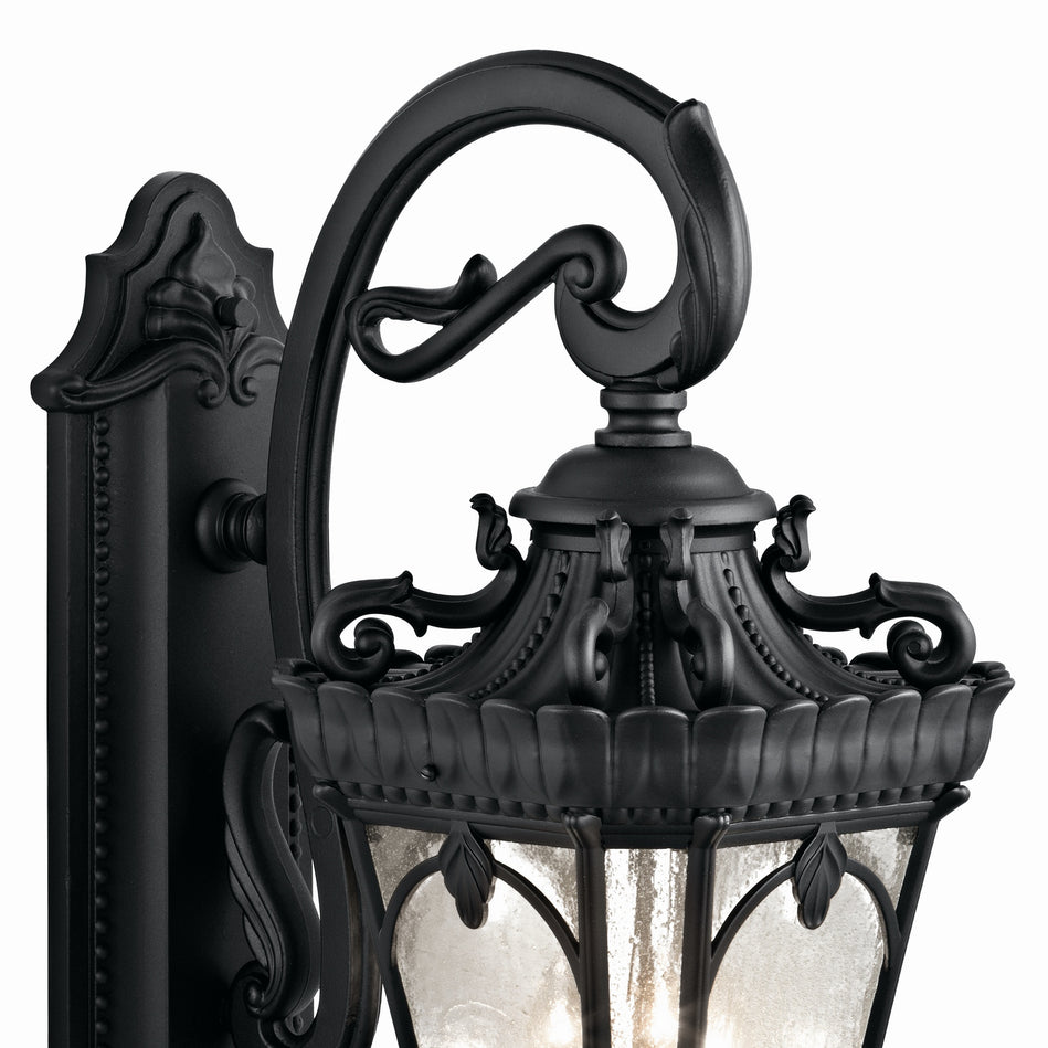 Kichler - 9358BKT - Three Light Outdoor Wall Mount - Tournai - Textured Black