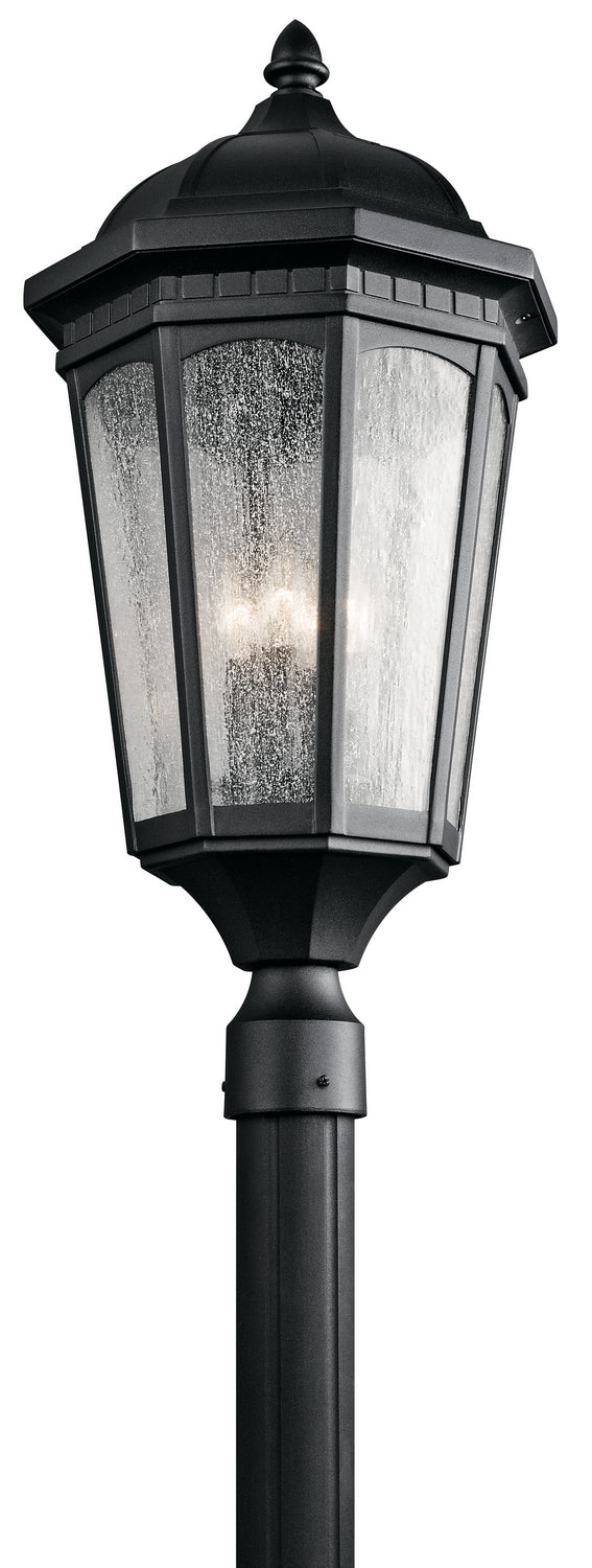 Kichler - 9533BKT - Three Light Outdoor Post Mount - Courtyard - Textured Black