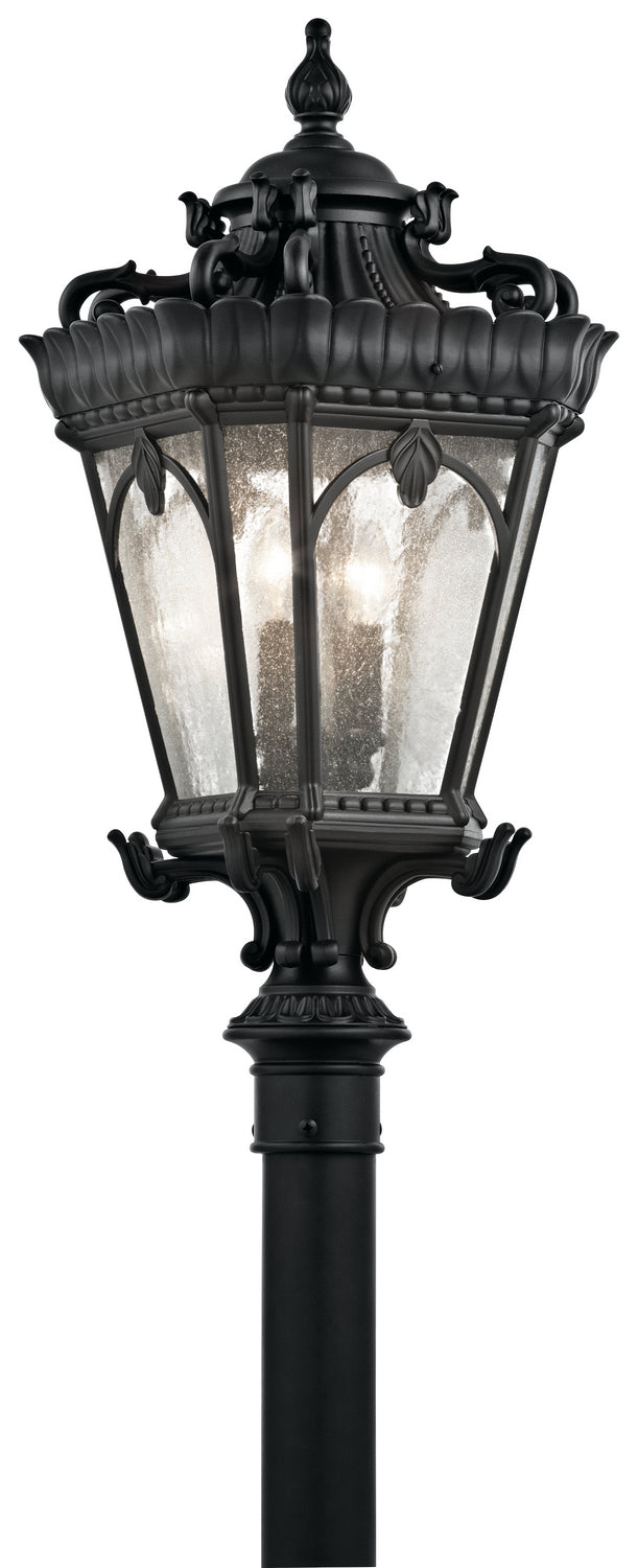 Kichler - 9559BKT - Four Light Outdoor Post Mount - Tournai - Textured Black