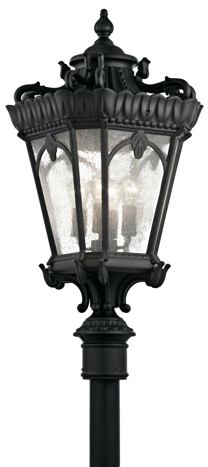 Kichler - 9565BKT - Four Light Outdoor Post Mount - Tournai - Textured Black