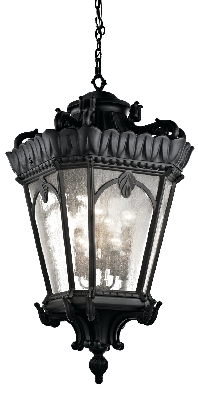 Kichler - 9568BKT - Eight Light Outdoor Pendant - Tournai - Textured Black