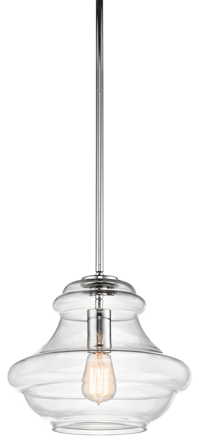 Kichler - 42044CH - One Light Pendant - Everly - Chrome