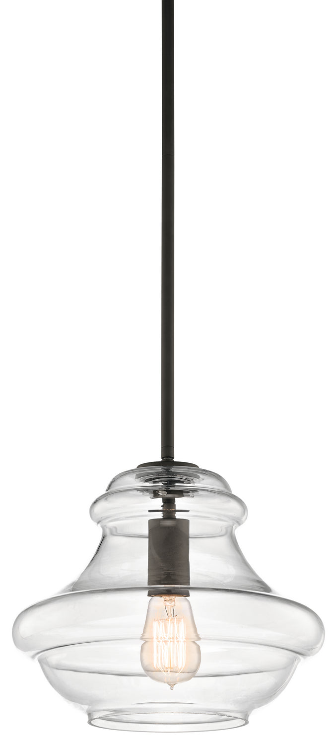 Kichler - 42044OZ - One Light Pendant - Everly - Olde Bronze