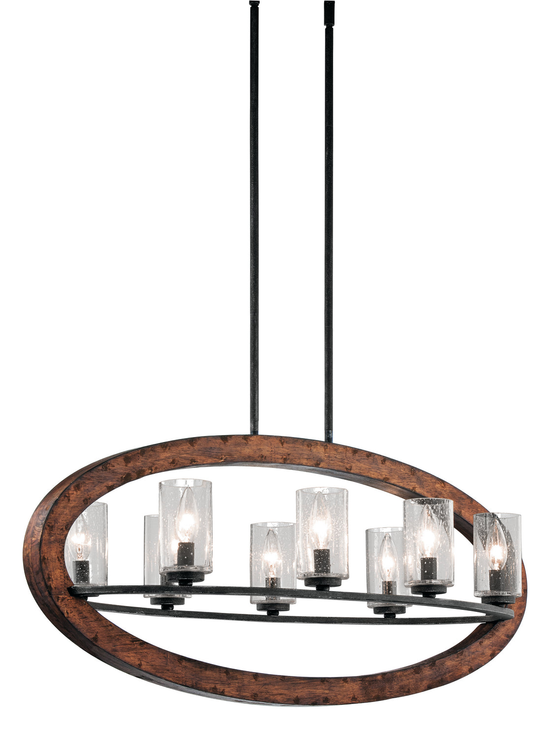 Kichler - 43191AUB - Eight Light Linear Chandelier - Grand Bank - Auburn Stained Finish