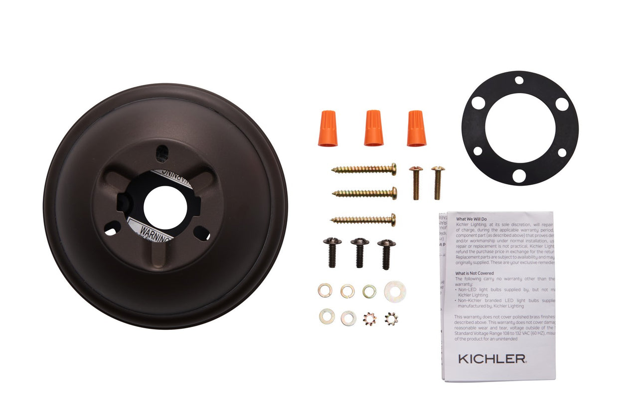 Kichler - 337008SNB - Flush Mount Kit - Accessory - Satin Natural Bronze