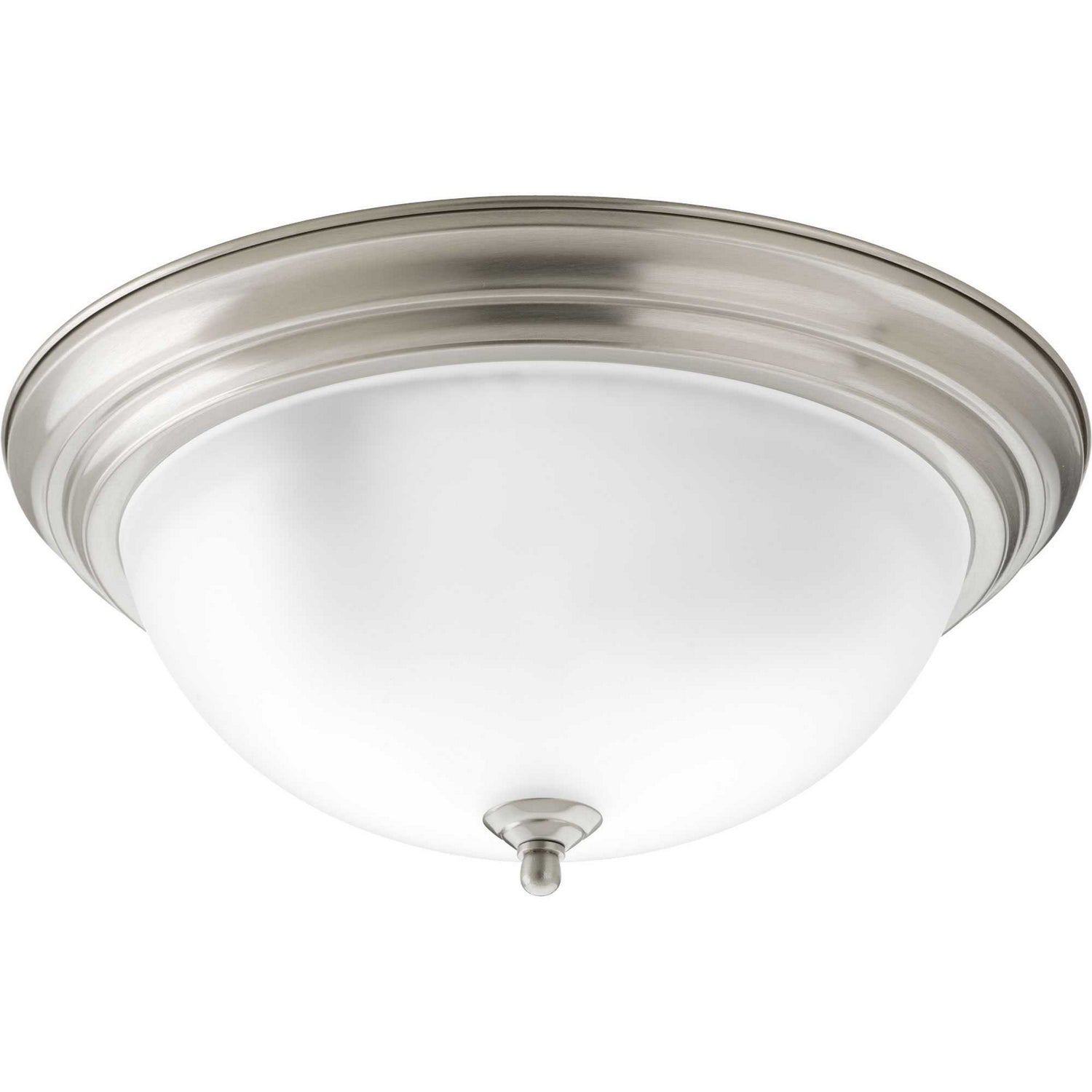 Progress Lighting - P3926-09ET - Three Light Flush Mount - Dome Glass - Etched - Brushed Nickel