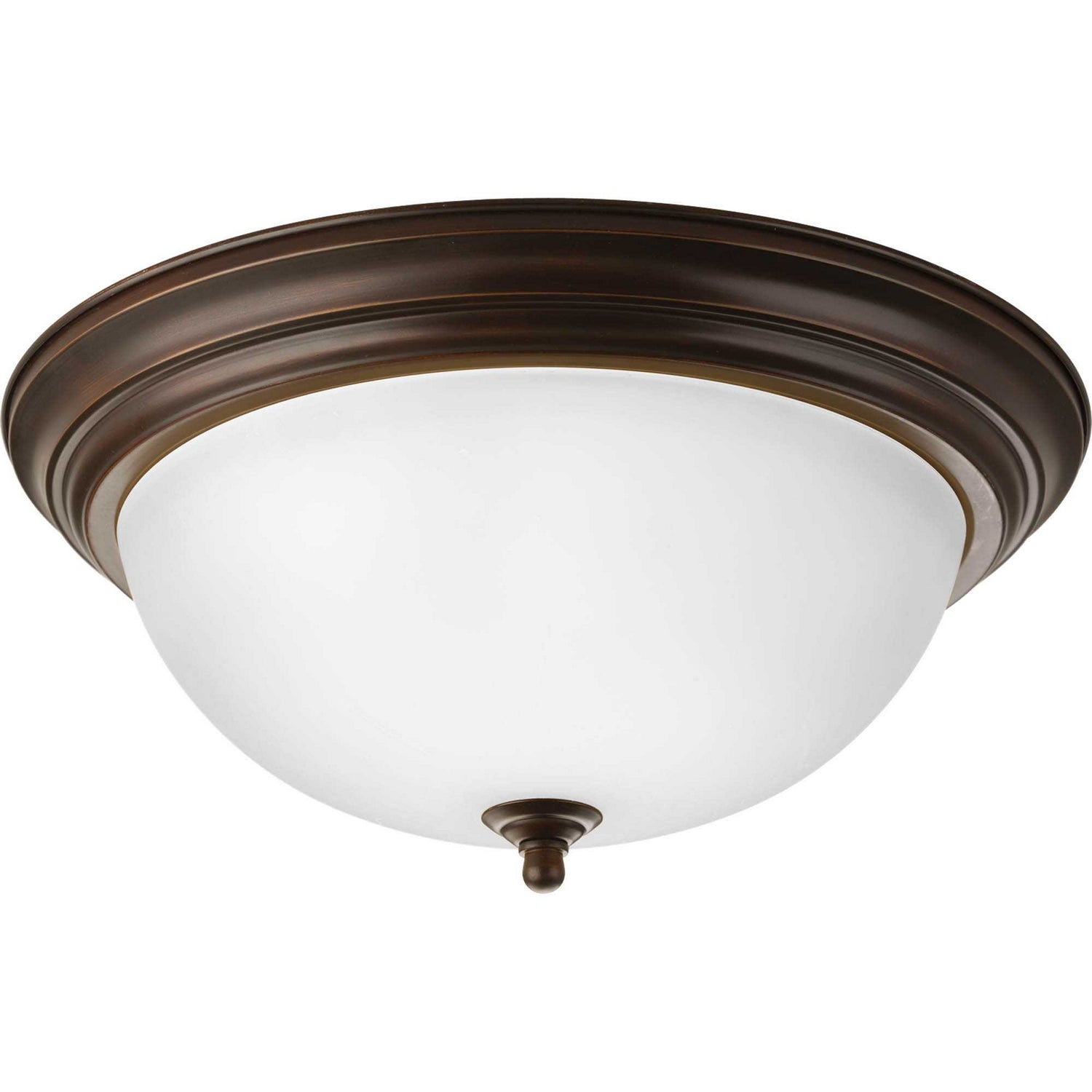 Progress Lighting - P3926-20ET - Three Light Flush Mount - Dome Glass - Etched - Antique Bronze