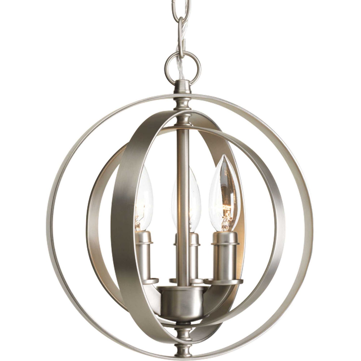 Progress Lighting - P5142-126 - Three Light Pendant - Equinox - Burnished Silver