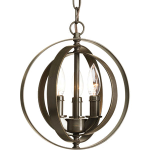 Progress Lighting - P5142-20 - Three Light Pendant - Equinox - Antique Bronze