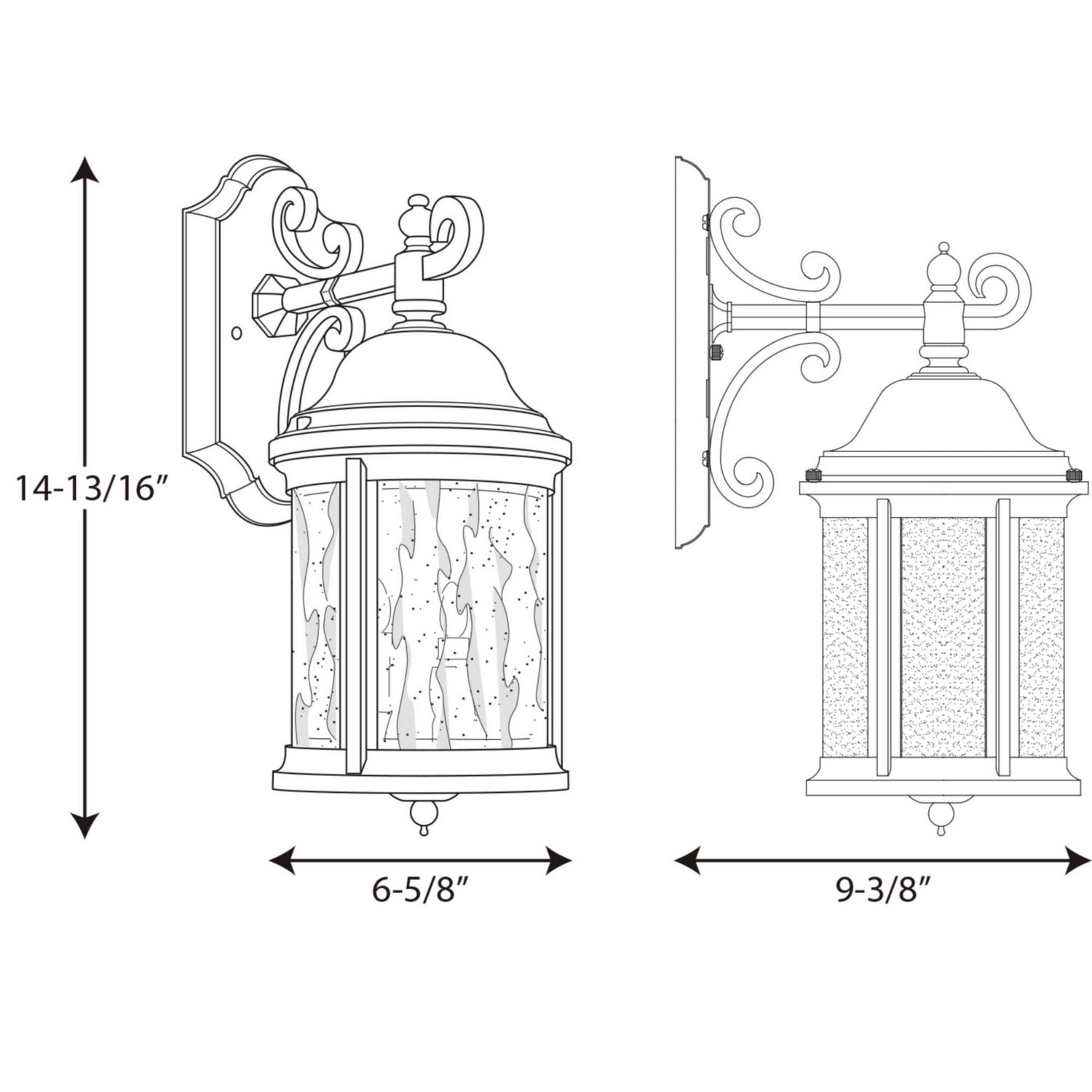 Progress Lighting - P5649-20 - Two Light Wall Lantern - Ashmore - Antique Bronze