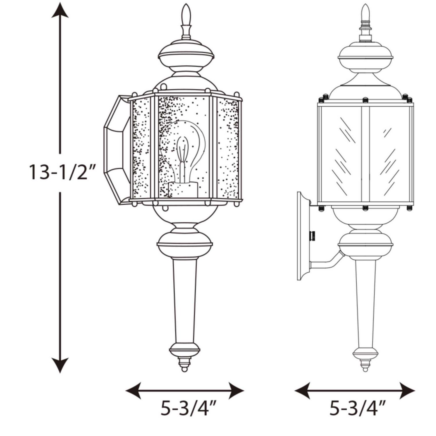 Progress Lighting - P5773-20 - One Light Wall Lantern - Roman Coach - Antique Bronze